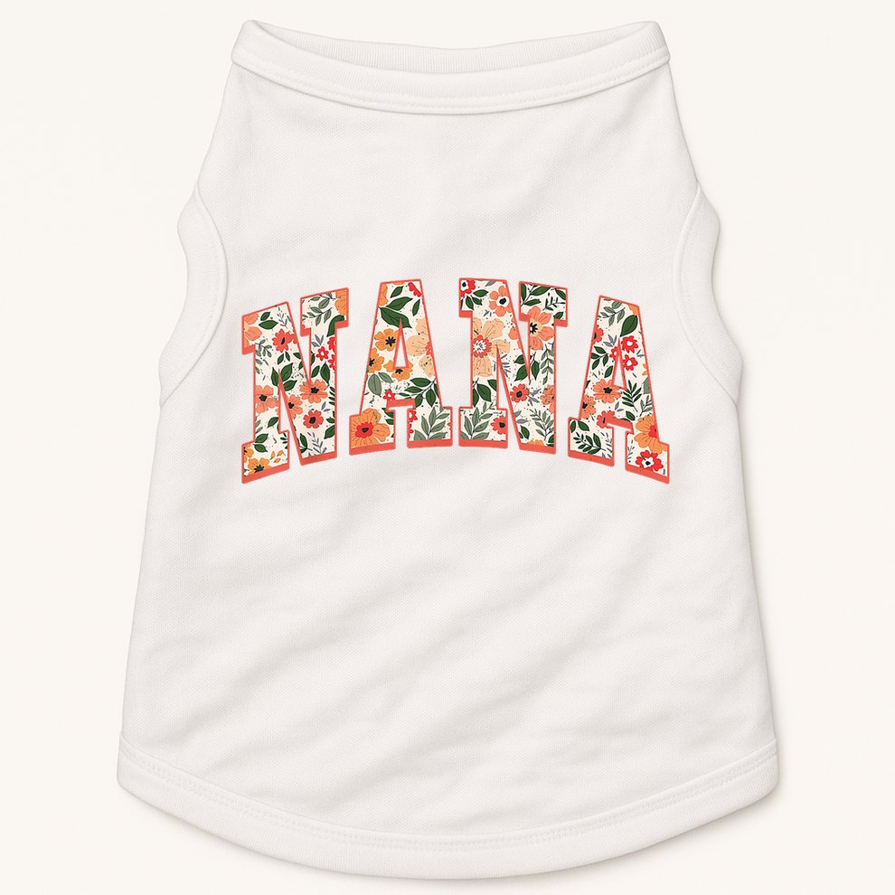 Nana Wildflower Mama Mommy Happy Mother'S Day Mom Life Doggie Tank