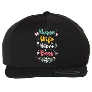 Nurse Wife Mom Boss Cool Gift Wool Snapback Cap