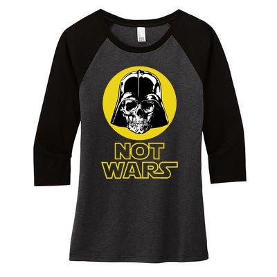 NOT WARS Women's Tri-Blend 3/4-Sleeve Raglan Shirt