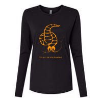 Neurax Worm Womens Cotton Relaxed Long Sleeve T-Shirt