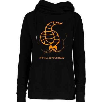 Neurax Worm Womens Funnel Neck Pullover Hood