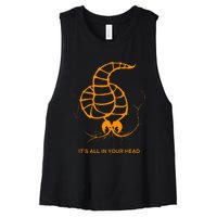 Neurax Worm Women's Racerback Cropped Tank