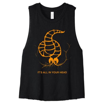 Neurax Worm Women's Racerback Cropped Tank