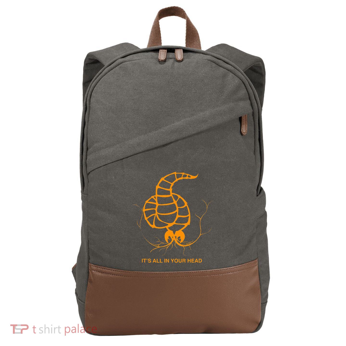 Neurax Worm Cotton Canvas Backpack