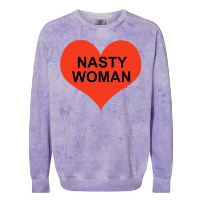 Nasty Woman Colorblast Crewneck Sweatshirt