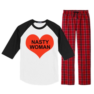 Nasty Woman Raglan Sleeve Pajama Set