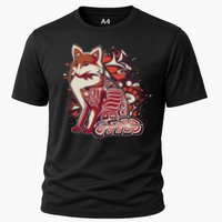 North West Native American Fox Pattern Cooling Performance Crew T-Shirt