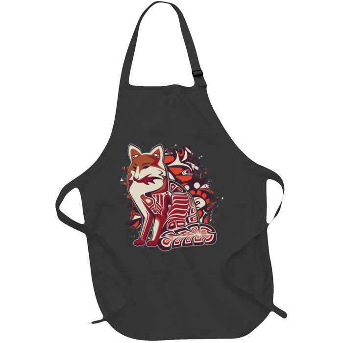 North West Native American Fox Pattern Apron