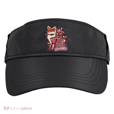 North West Native American Fox Pattern Adult Drive Performance Visor