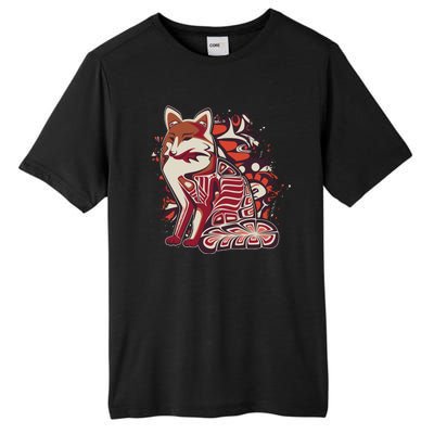 North West Native American Fox Pattern Tall Fusion ChromaSoft Performance T-Shirt