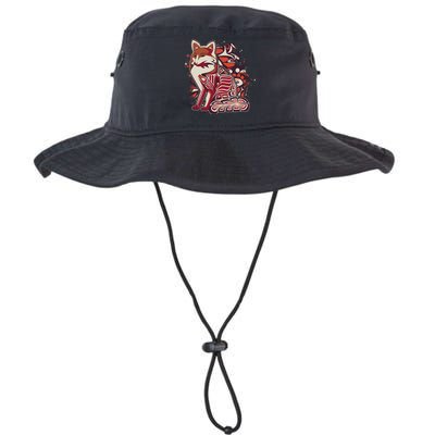 North West Native American Fox Pattern Bucket Hat