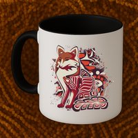 North West Native American Fox Pattern Mug