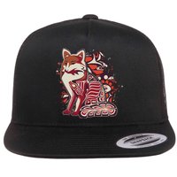North West Native American Fox Pattern Flatbill Hat