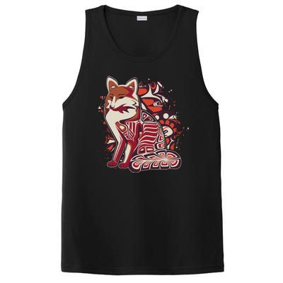 North West Native American Fox Pattern PosiCharge Competitor Tank