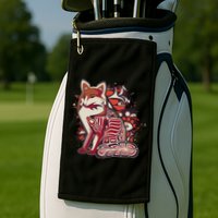 North West Native American Fox Pattern Golf Towel
