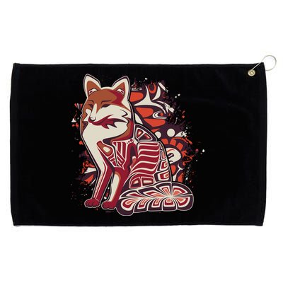 North West Native American Fox Pattern Grommeted Golf Towel
