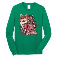 North West Native American Fox Pattern Long Sleeve Shirt