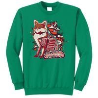 North West Native American Fox Pattern Sweatshirt