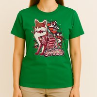 North West Native American Fox Pattern T-Shirt