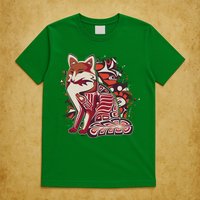 North West Native American Fox Pattern T-Shirt