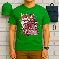 North West Native American Fox Pattern T-Shirt