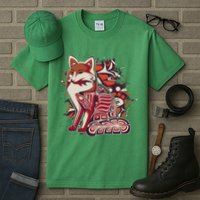 North West Native American Fox Pattern Tall T-Shirt