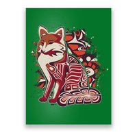 North West Native American Fox Pattern Poster