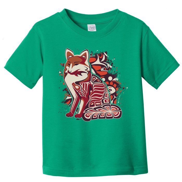 North West Native American Fox Pattern Toddler T-Shirt