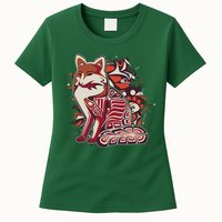 North West Native American Fox Pattern Womens T-Shirt