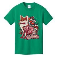 North West Native American Fox Pattern Kids T-Shirt