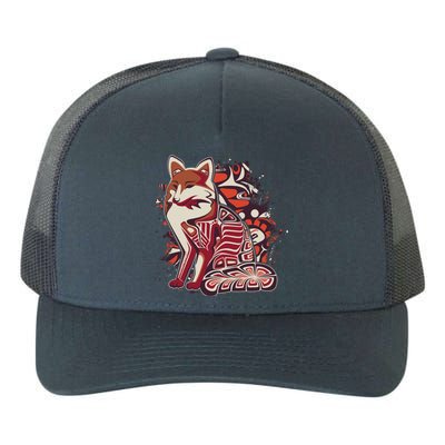 North West Native American Fox Pattern Yupoong Adult 5-Panel Trucker Hat