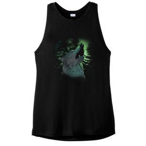 Night Wolf Ladies PosiCharge Tri-Blend Wicking Tank