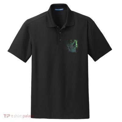 Night Wolf Dry Zone Grid Polo
