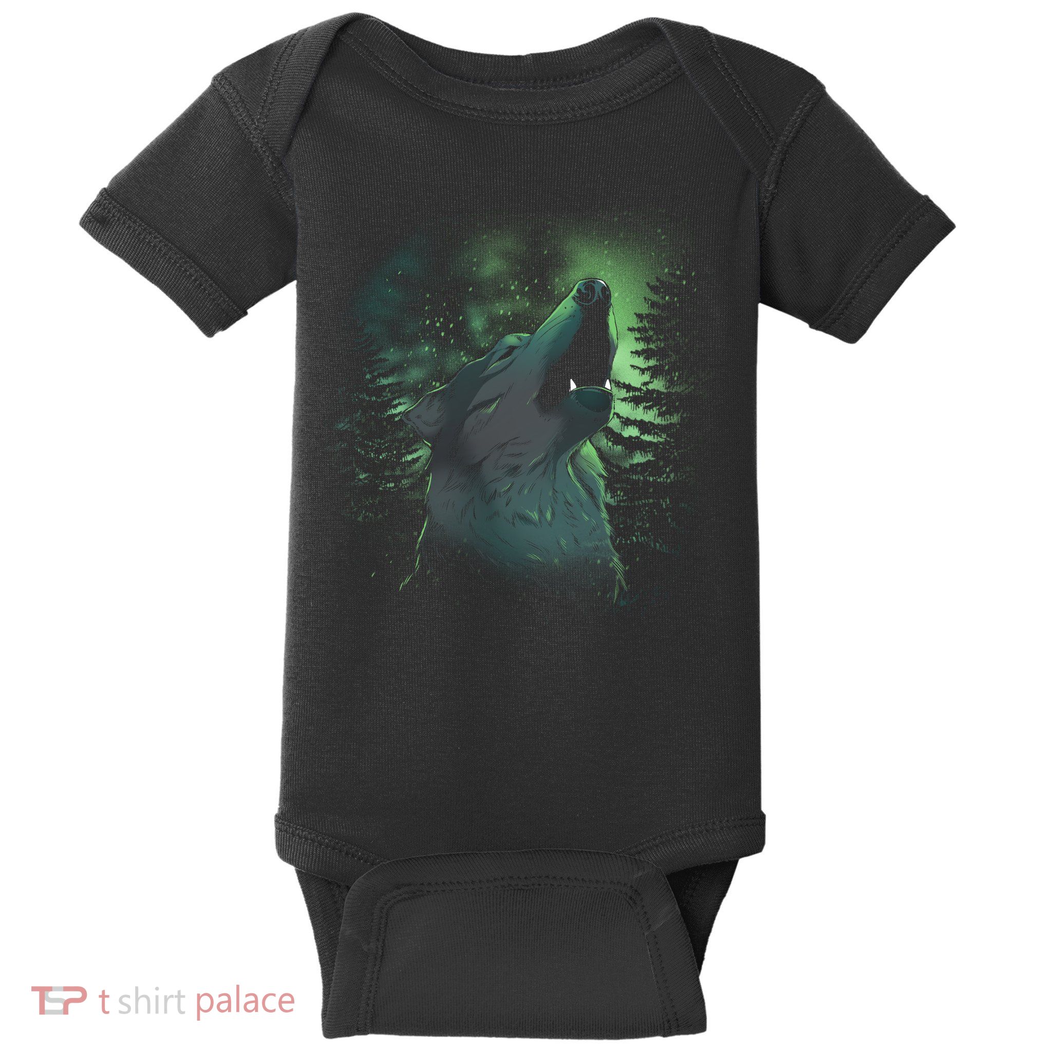 Night Wolf Baby Bodysuit