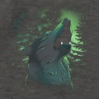 Night Wolf Vector Backpack
