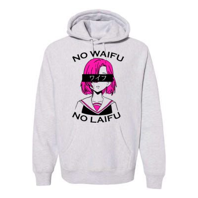 No Waifu No Laifu Anime Manga Girl Cute Premium Hoodie