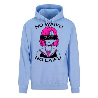 No Waifu No Laifu Anime Manga Girl Cute Unisex Surf Hoodie