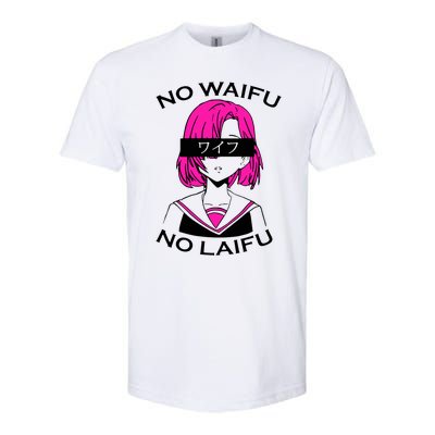 No Waifu No Laifu Anime Manga Girl Cute Softstyle CVC T-Shirt