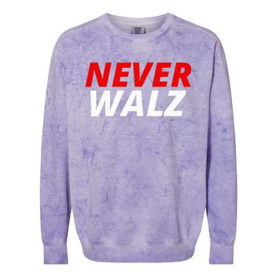 Never Walz Colorblast Crewneck Sweatshirt