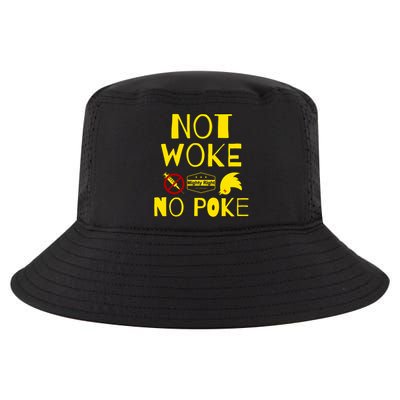 Not Woke, No Poke Cool Comfort Performance Bucket Hat