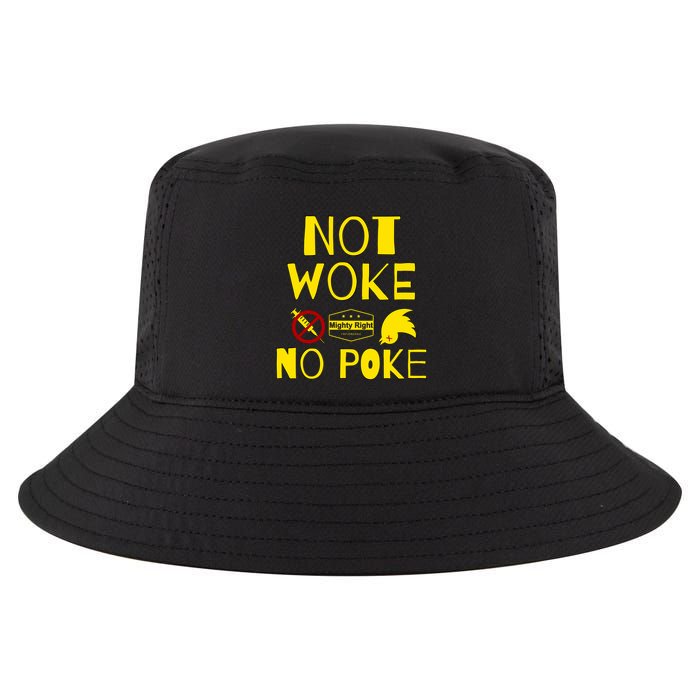 Not Woke, No Poke Cool Comfort Performance Bucket Hat