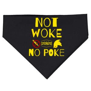 Not Woke, No Poke USA-Made Doggie Bandana