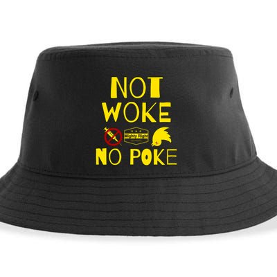 Not Woke, No Poke Sustainable Bucket Hat