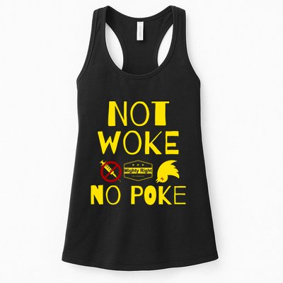 Not Woke, No Poke Womens Tank Top