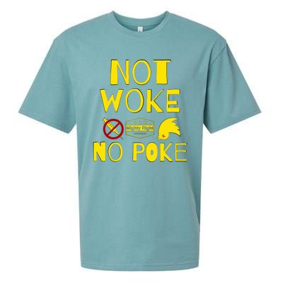 Not Woke, No Poke Sueded Cloud Jersey T-Shirt