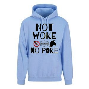 Not Woke, No Poke Unisex Surf Hoodie