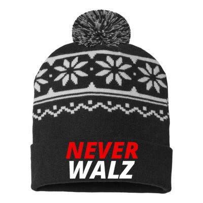 Never Walz USA-Made Snowflake Beanie