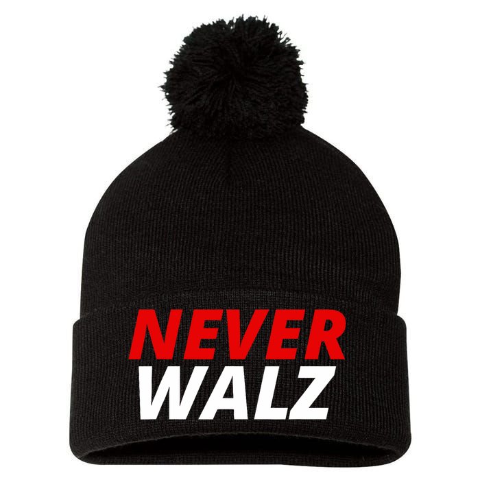 Never Walz Pom Pom 12in Knit Beanie