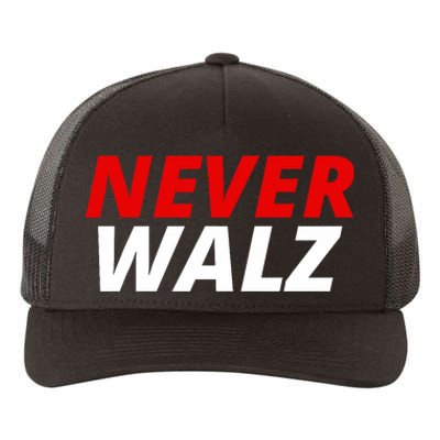 Never Walz Yupoong Adult 5-Panel Trucker Hat