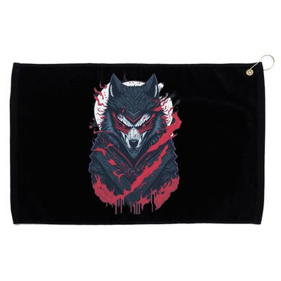 Ninja Wolf Grommeted Golf Towel